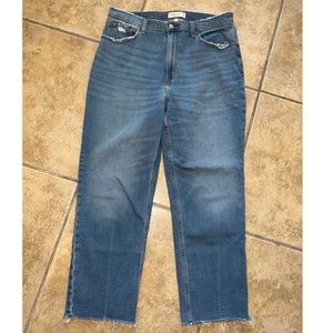 Abercrombie & Fitch Curve Love Ultra High Rise Ankle Straight